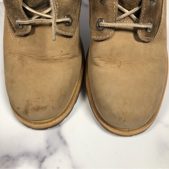 Timberland Jayne Teddy Lace Up, Fold-Down, Boots Light Brown, Size 7.5 - Picture 5 of 14